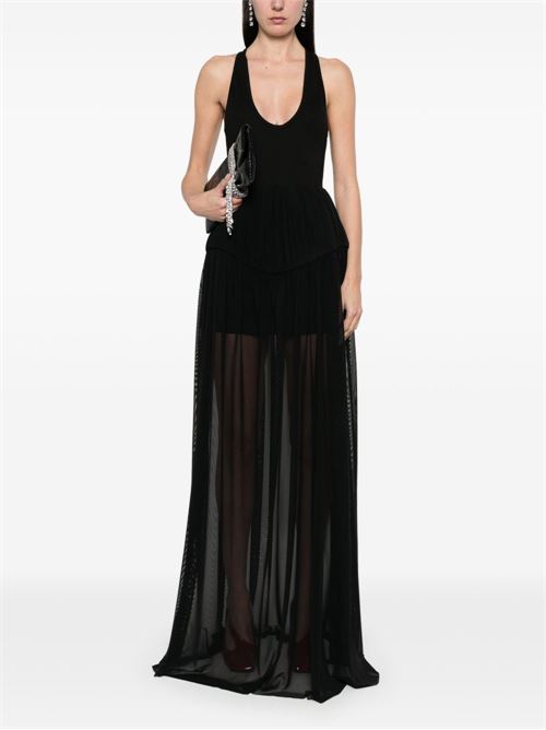 Pleated Evening Dress DAVID KOMA | RE25DK02DLBLACK